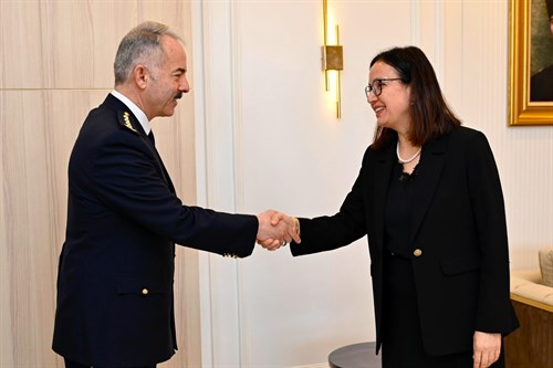 İl Emniyet Müdürümüz Sayın Ümit BİTİRİK,  Valimiz Dr. Sayın Hülya KAYA’yı makamında ziyaret etti;